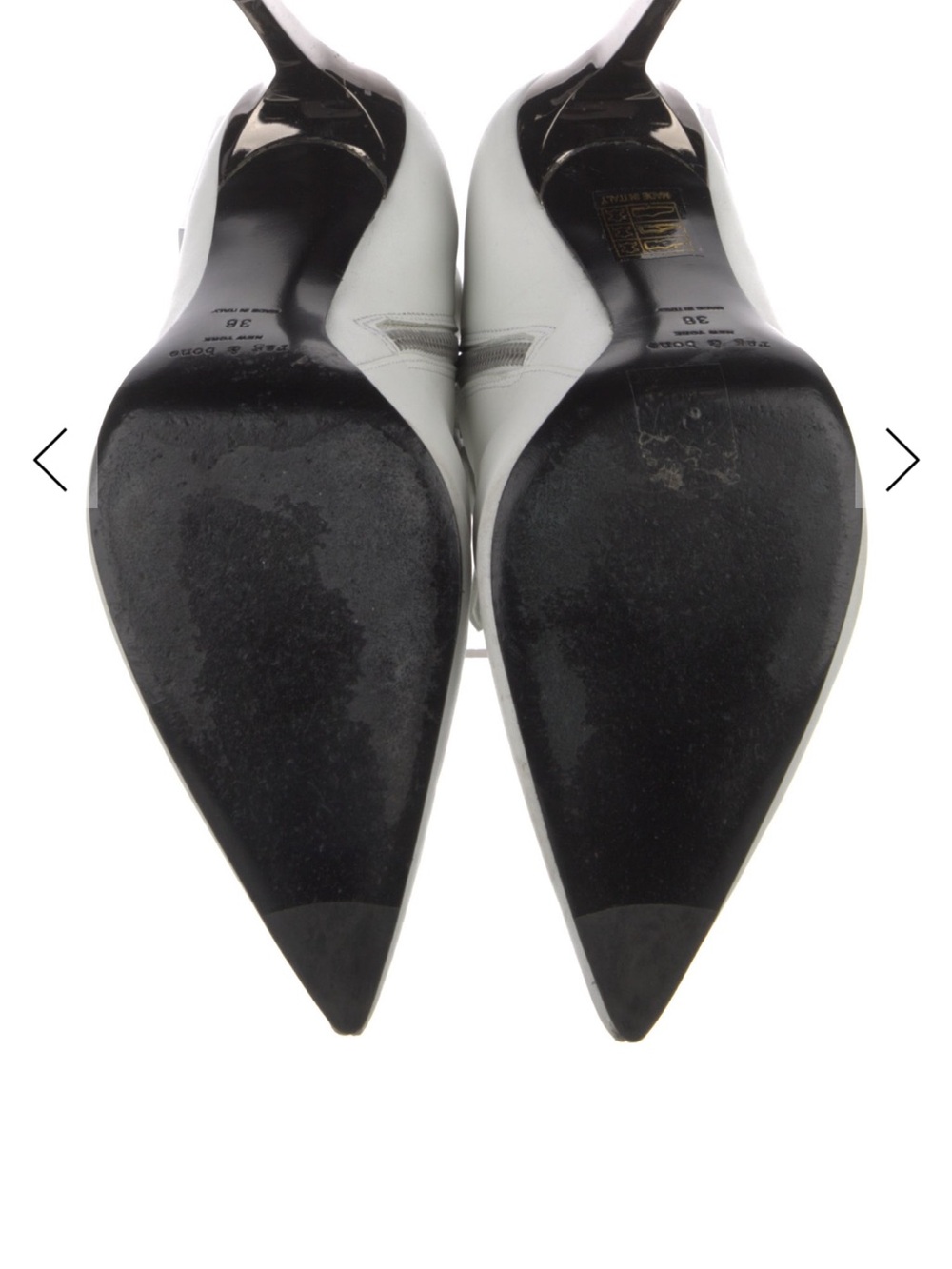 rag & bone White Pointed Stiletto Ankle Boot - Picture 5 of 6
